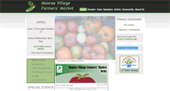 Desktop Screenshot of monroevillagefarmersmarket.org